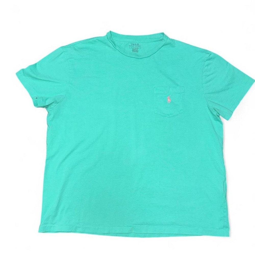 Polo Ralph Lauren Teal Green Tee Size Large